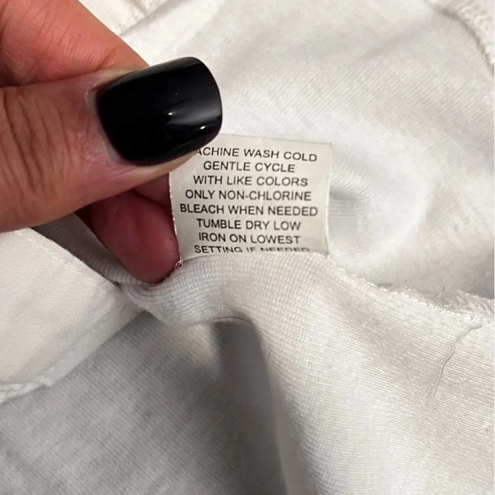 Notations Romantic Victorian White Pleated Front Button-Down Shirt Medium
